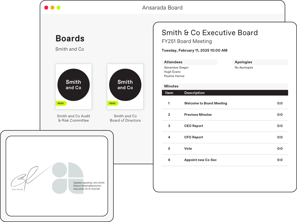 screenshot of Athena Board